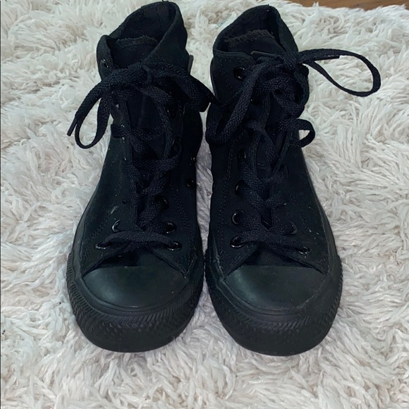 All black high top converse! - Picture 3 of 5